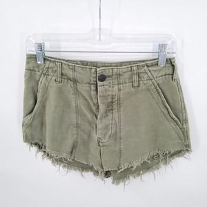 Free People Shorty Cut Off Shorts in Green Size 4
